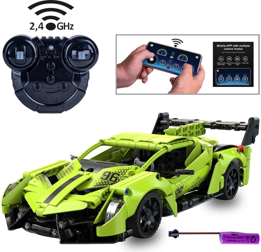 CaDA Phantom Ghost RC stavebnice superauta 1:14 zelená