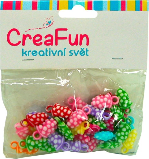 Sada přívěsků jahoda – 4 ks