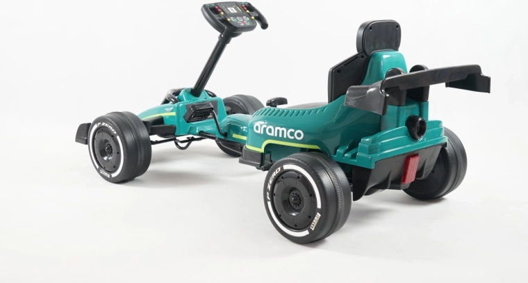 Šlapací motokára ASTON MARTIN zelená