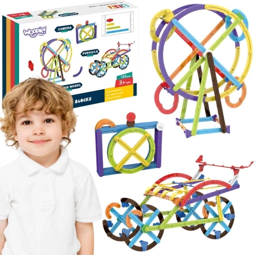 Woopie matematická 3D edukativní stavebnice 155 dílů