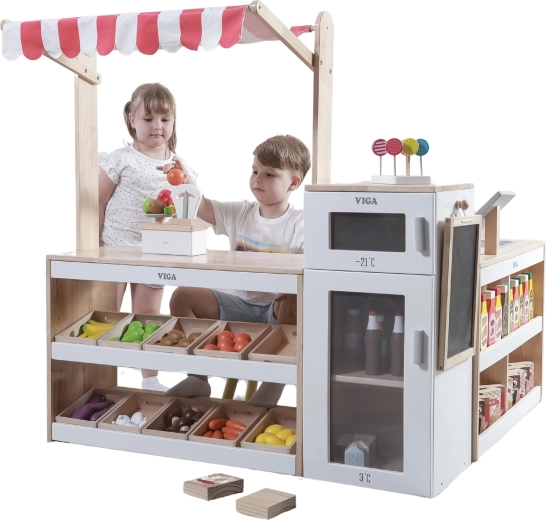 Viga dřevěný obchodní stánek supermarket XXL