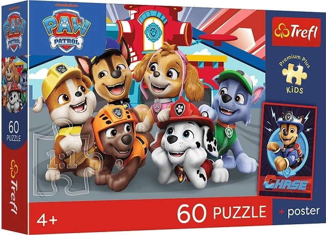 Dětské puzzle Premium Plus Kids psí odpoledne 60 dílků