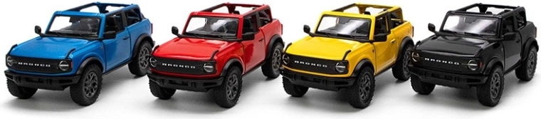 Kovový model Ford Bronco 2022 se zpětným natahováním