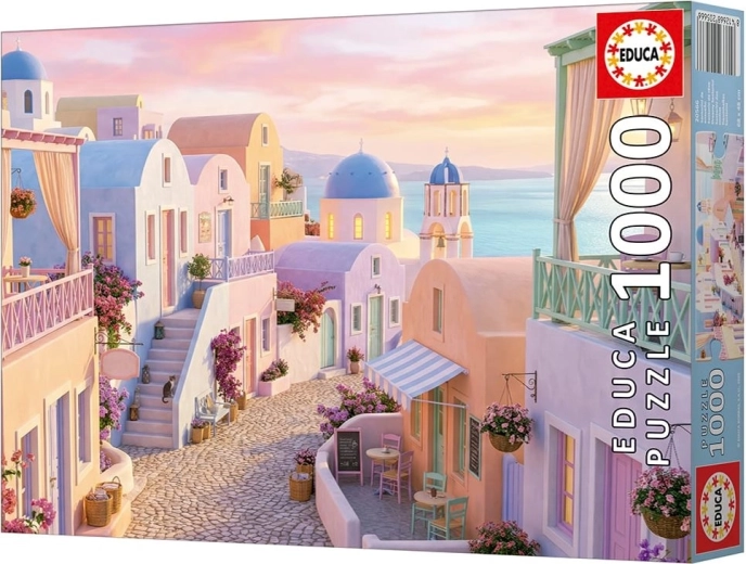 Puzzle EDUCA Santorini 1000 dílků s lepidlem