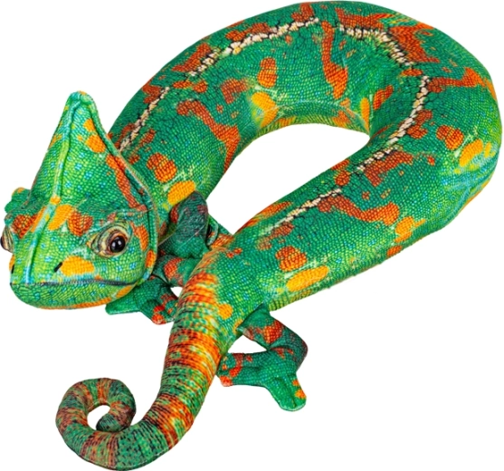 Plyšový cestovní polštář chameleon 50 cm