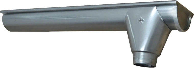 Koncový žlab pravý P+V 330 mm, pozinkovaná ocel, 1 m
