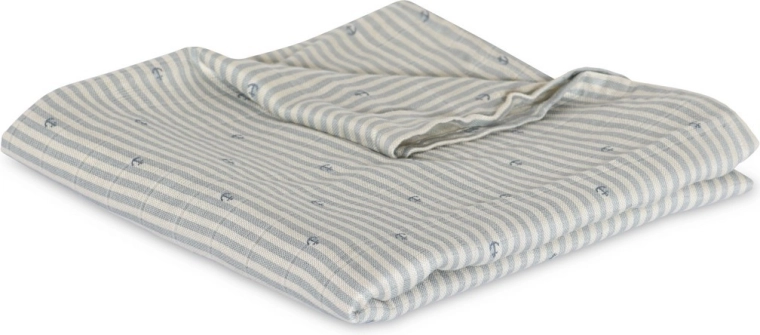 Nuuuroo valentin mušelínová plena z bambusu stripe anchor - 1 kus