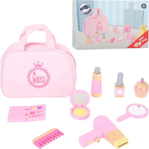 Dřevěná kosmetická taštička s make-up doplňky Small Foot