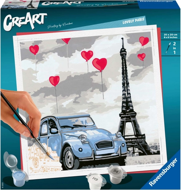 CreArt lovely paris – malířská sada pro děti od 12 let