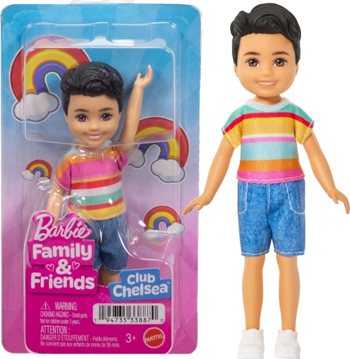 Barbie Chelsea chlapeček – malý brunet, panenka 14 cm