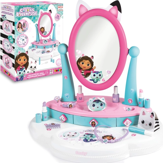 Smoby Gabby’s Dollhouse dětská toaletka s 12 doplňky