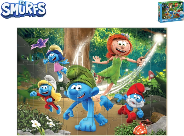 Šmoulové dětské puzzle Princezna 60 dílků