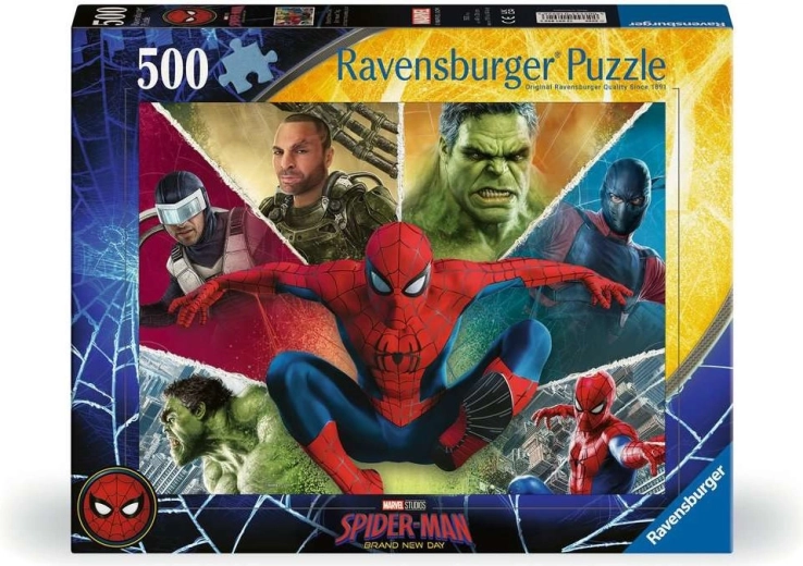 Ravensburger Puzzle Spider-Man: zbrusu nový den 500 dílků