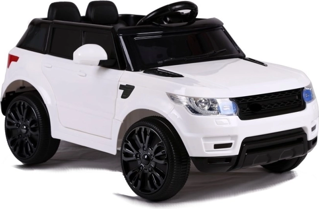 Bílé elektrické autíčko pro děti