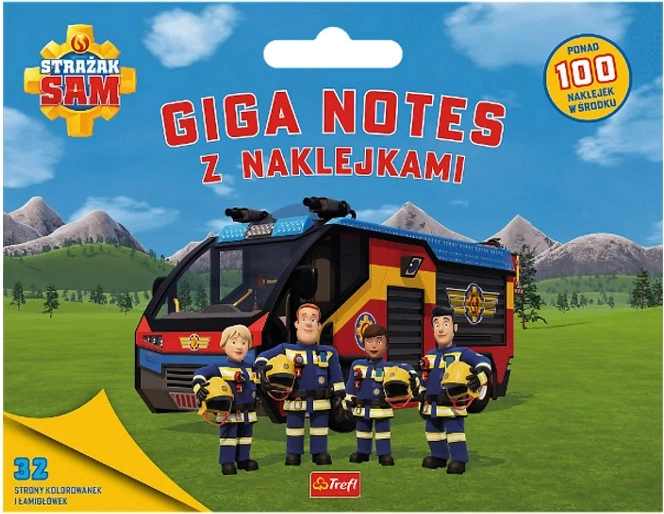 Požárník Sam giga notes se samolepkami