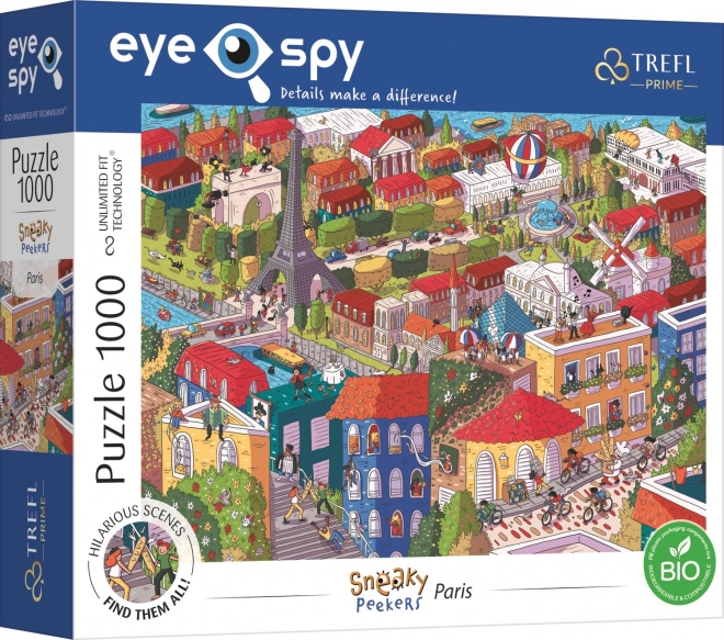 Puzzle Trefl Eye-Spy Sneaky Peekers Paříž 1000 dílků