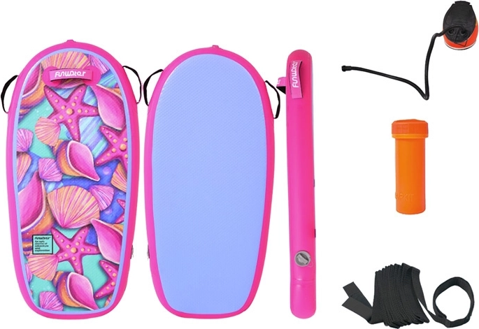 Nafukovací bodyboard FunWater 110 cm – růžový