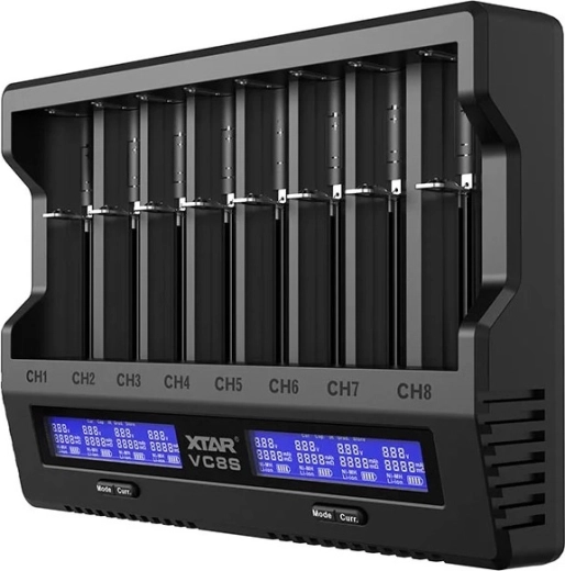 Nabíječka akumulátorů XTAR VC8S set s napájecím adaptérem