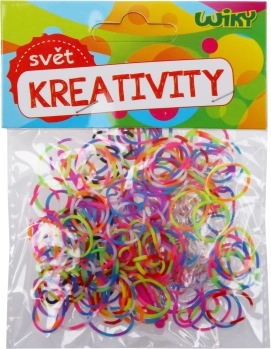 Kouzelné pruhované zaplétací gumičky mix barev