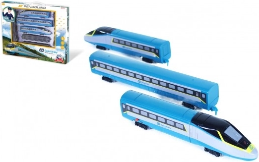 Vlaková sada SC Pendolino České dráhy s kolejemi a efekty