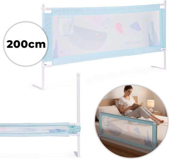 Zábrana na postel pro děti 200 cm ECOTOYS