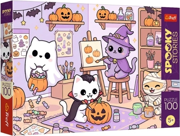 Puzzle 100 dílků SpookyStories – Mała pracownia magii - 1 kus