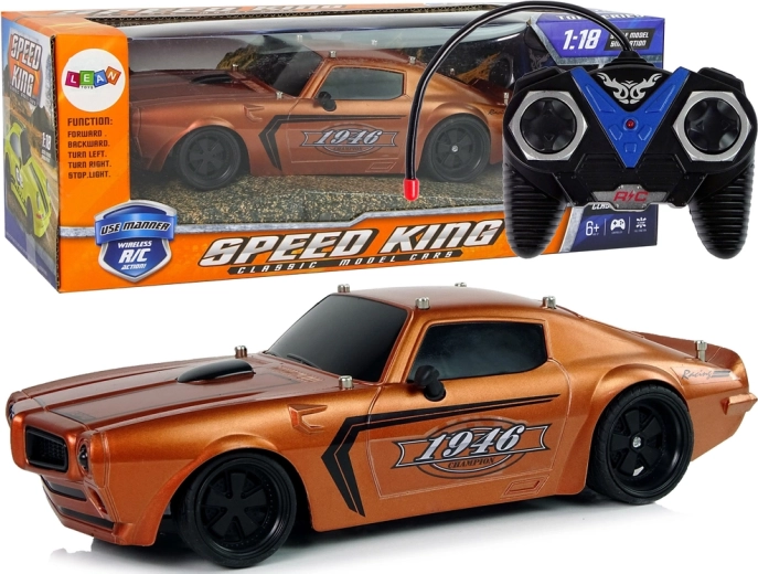 rc sportovní auto 1:18 champion, hnědé