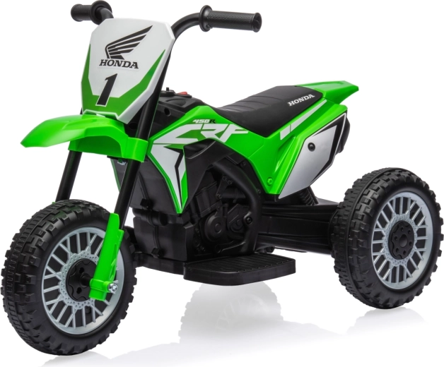Elektrická dětská motorka Milly Mally Honda CRF 450R zelená (tříkolka)