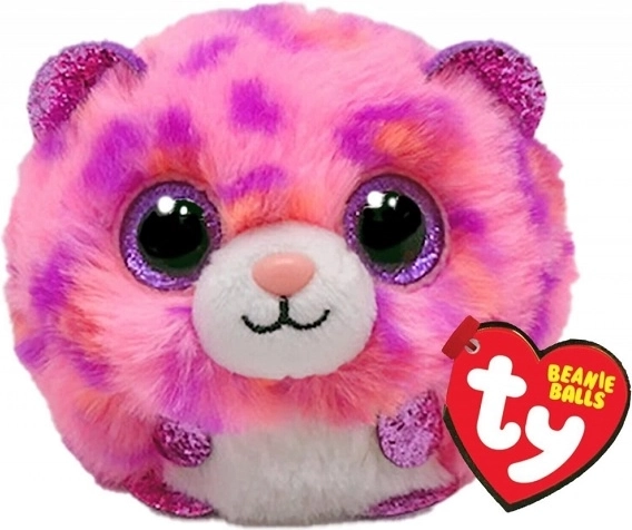 TY Puffies Meteor – růžový leopard
