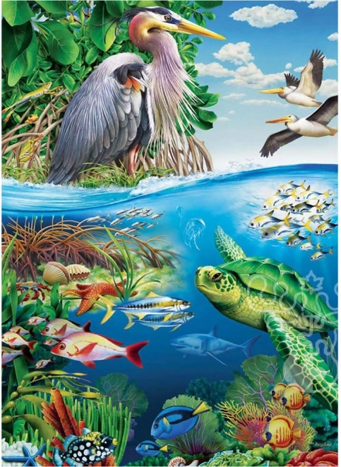 Rodinné puzzle Den Země 350 dílků COBBLE HILL