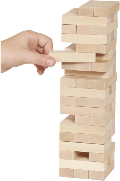 Dřevěná věž Jenga natur