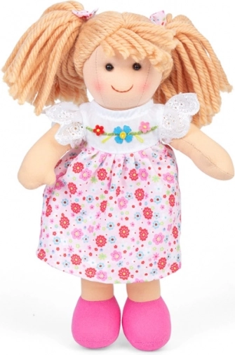 Bigjigs Toys látková panenka Georgia 25 cm