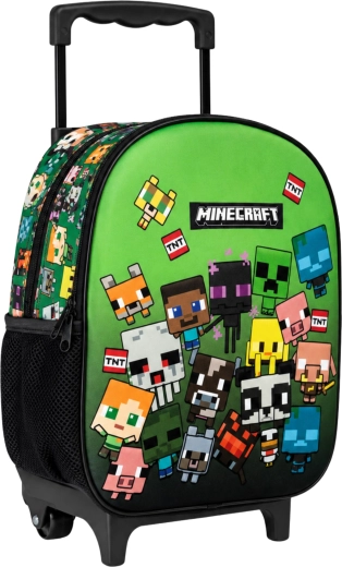 Batoh na kolečkách Minecraft 32 cm zelený - 1 kus
