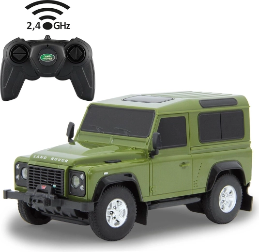 Jamara Land Rover Defender RC auto 1:24 zelené 2,4 GHz - 1 kus