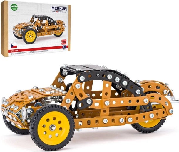 Merkur kovová stavebnice historický automobil hadraplán 295 dílků