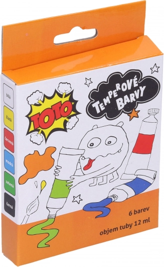 Temperové barvy kovové set 6×12 ml