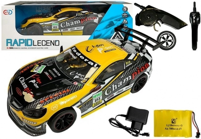 Dálkově ovládané sportovní auto 2.4 GHz – Žluté