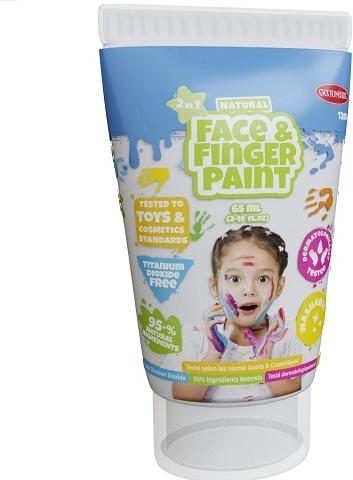 Boti Natural bílá přírodní barva na prsty a obličej 65 ml