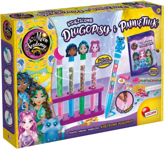 kreativní sada moon academy měsíční propisky a deník