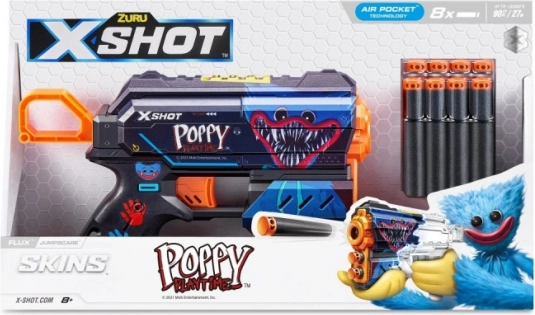pěnová pistole X-Shot Flux Jumpscare – 8 šipek