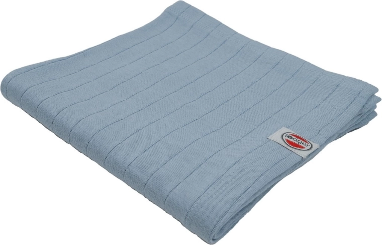 Lodger swaddler z organické bavlny Solid blue fogg 70 × 70 cm - 1 kus