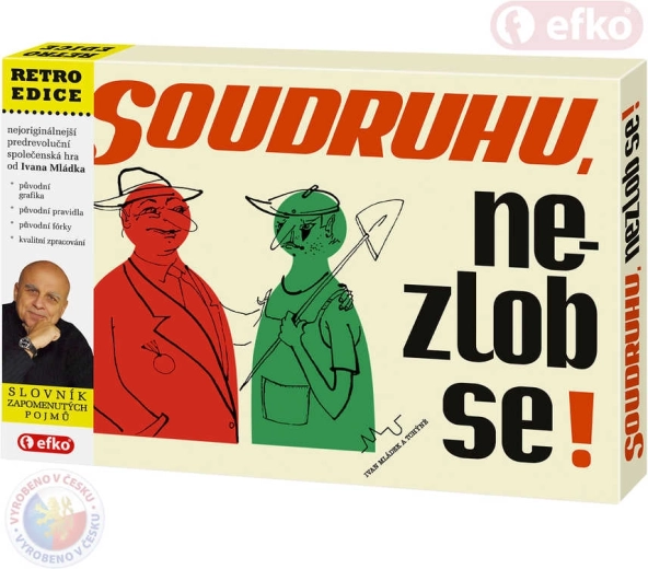 Efko retro společenská hra Soudruhu, nezlob se! (původní vzhled)