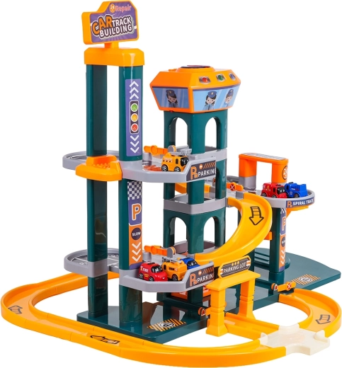 Mega parkoviště modré se zvukem a světlem