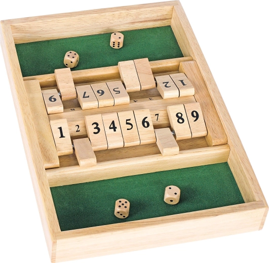 Double shut the box – dřevěná hra s kostkami