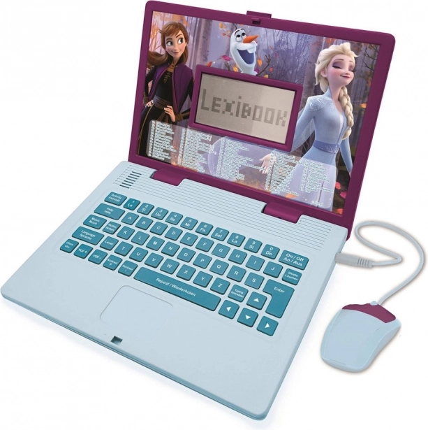 Lexibook dvojjazyčný vzdělávací laptop Frozen s 124 aktivitami (cz/en)