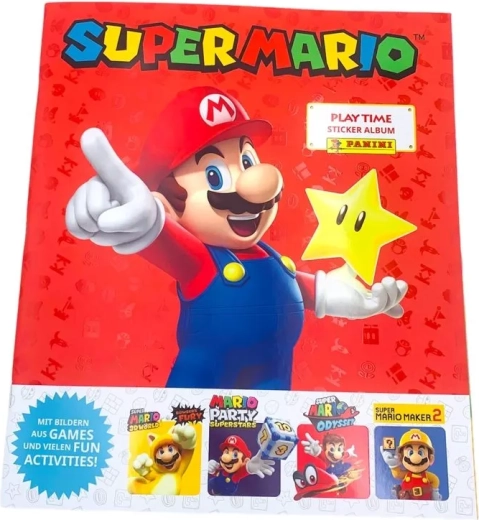 Super Mario Play Time sběratelské album na samolepky