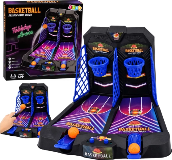 Mini stolní basketbal – dvojitá arkádová hra pro 2 hráče - 1 kus