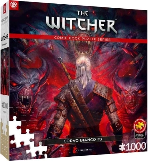 Good Loot puzzle The Witcher: Corvo bianco red 1000 dílků