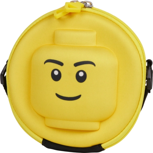 Lego minifigures heads kulatá 3D crossbody taška