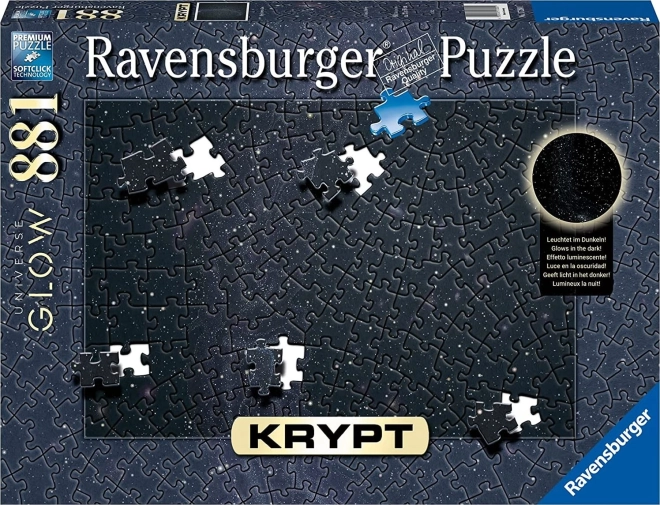 Ravensburger puzzle Krypt Universe Glow 881 dílků